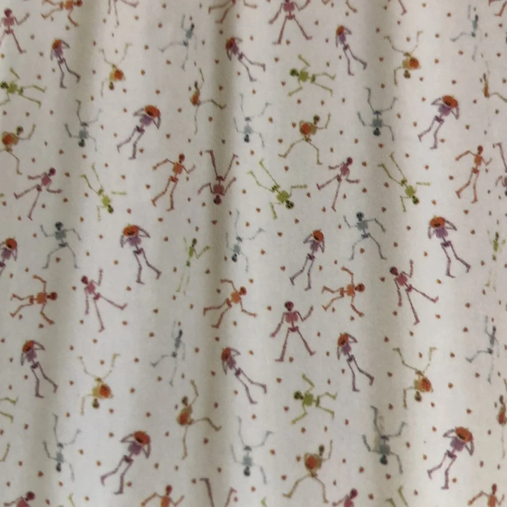 Isaac Mizrahi Colorful Halloween Skeleton Shower Curtain